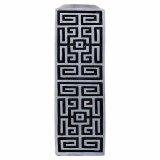 Vase Alexandra House Living Gr Slv Polyesterharpisk 12 x 38 x 12 cm #2