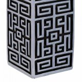 Vase Alexandra House Living Gr Slv Polyesterharpisk 12 x 38 x 12 cm #5