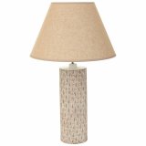 Bordlampe Alexandra House Living Beige Polyesterharpisk 220-240 V 14 x 51 x 14 cm #1