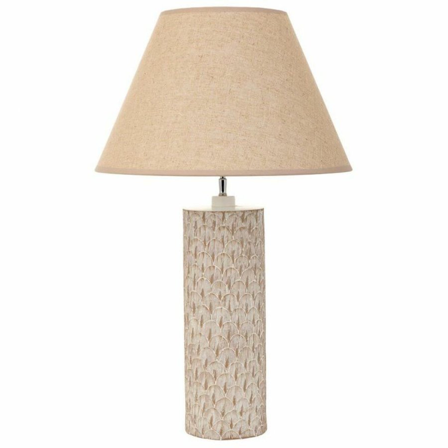 Bordlampe Alexandra House Living Beige Polyesterharpisk 220-240 V 14 x 51 x 14 cm #2