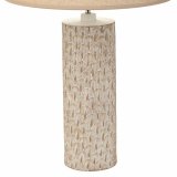Bordlampe Alexandra House Living Beige Polyesterharpisk 220-240 V 14 x 51 x 14 cm #4