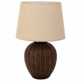 Bordlampe Alexandra House Living Brun Polyesterharpisk 220-240 V 27 x 40 x 27 cm #1
