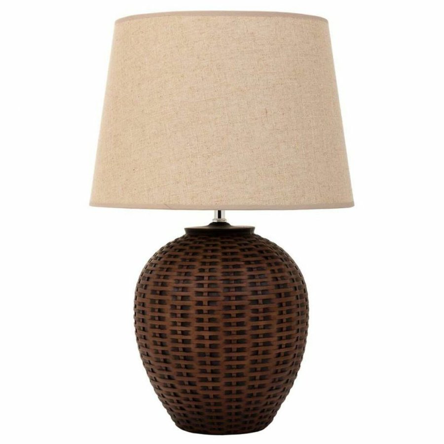 Bordlampe Alexandra House Living Brun Polyesterharpisk 220-240 V 27 x 40 x 27 cm #2