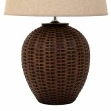 Bordlampe Alexandra House Living Brun Polyesterharpisk 220-240 V 27 x 40 x 27 cm #3