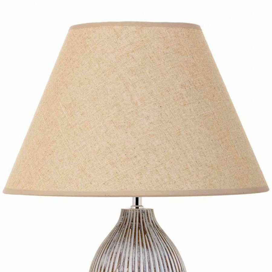 Bordlampe Alexandra House Living Hvid Polyesterharpisk 220-240 V 18 x 49 x 18 cm #5