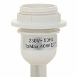 Bordlampe Alexandra House Living Hvid Polyesterharpisk 220-240 V 18 x 49 x 18 cm #6