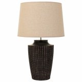 Bordlampe Alexandra House Living Brun Polyesterharpisk 220-240 V 28 x 50 x 28 cm #2