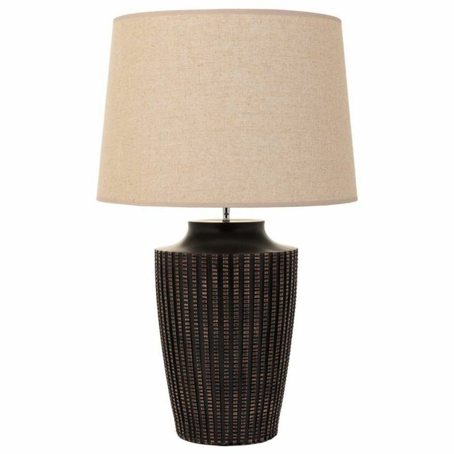 Bordlampe Alexandra House Living Brun Polyesterharpisk 220-240 V 28 x 50 x 28 cm #2