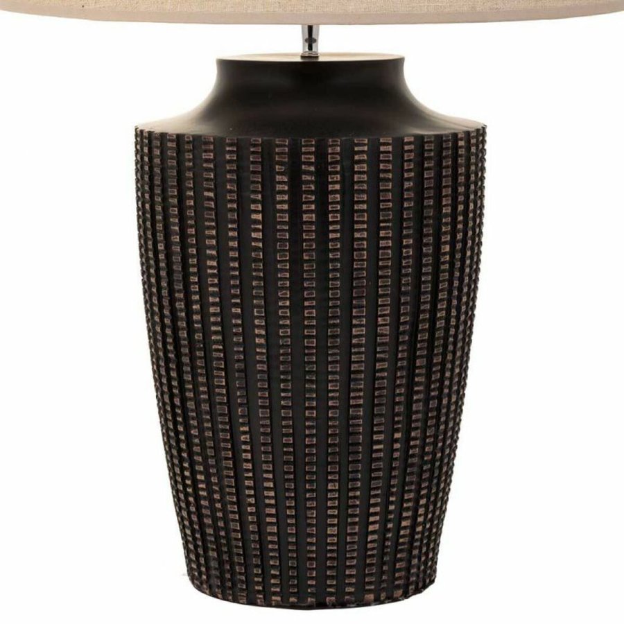 Bordlampe Alexandra House Living Brun Polyesterharpisk 220-240 V 28 x 50 x 28 cm #4
