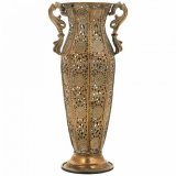 Vase Alexandra House Living Guld Jern 11 x 34 x 11 cm #2