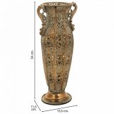 Vase Alexandra House Living Guld Jern 11 x 34 x 11 cm #3