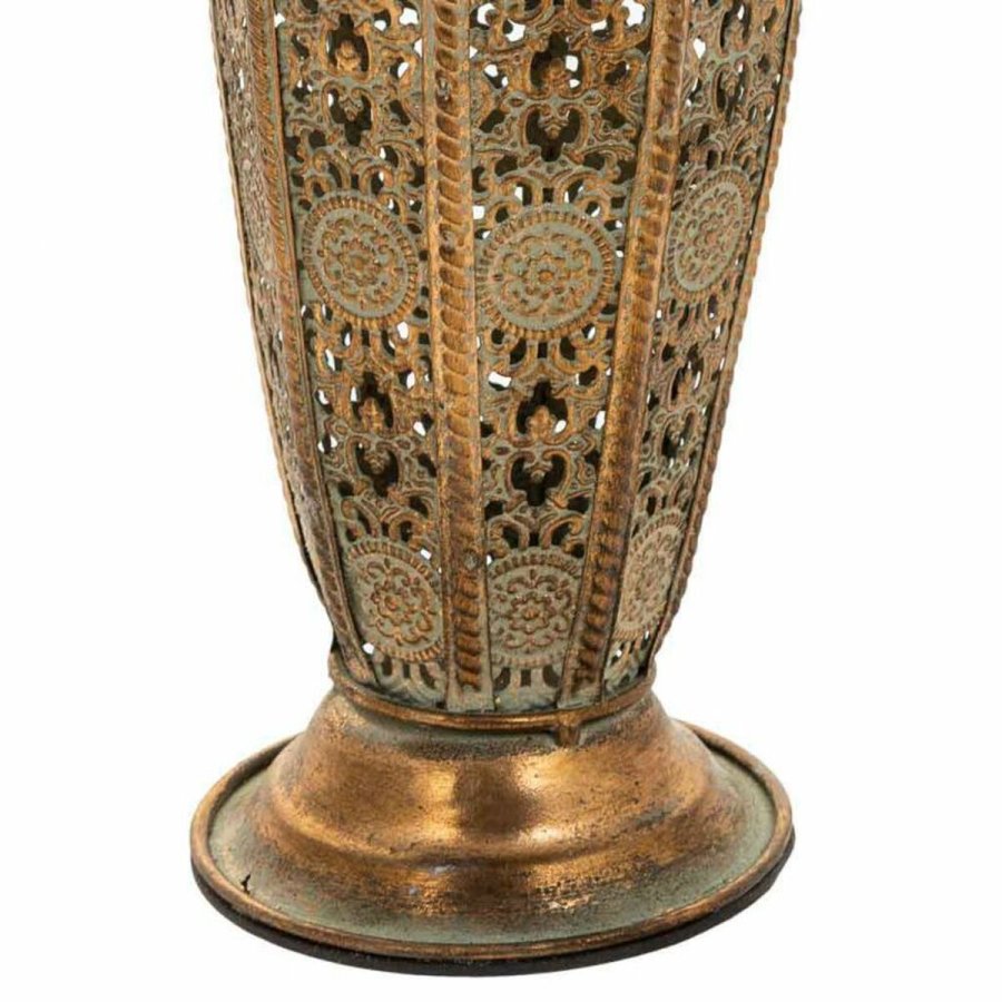 Vase Alexandra House Living Guld Jern 11 x 34 x 11 cm #5
