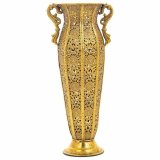 Vase Alexandra House Living Guld Jern 12 x 38 x 16 cm #2