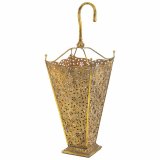 Paraplystativ Alexandra House Living Guld 27 x 80 x 27 cm #1