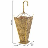 Paraplystativ Alexandra House Living Guld 27 x 80 x 27 cm #3