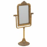Spejl med Montagebjler Alexandra House Living Guld Harpiks 9 x 35 x 18 cm #1