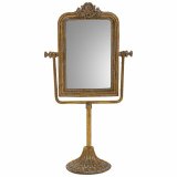 Spejl med Montagebjler Alexandra House Living Guld Harpiks 9 x 35 x 18 cm #8