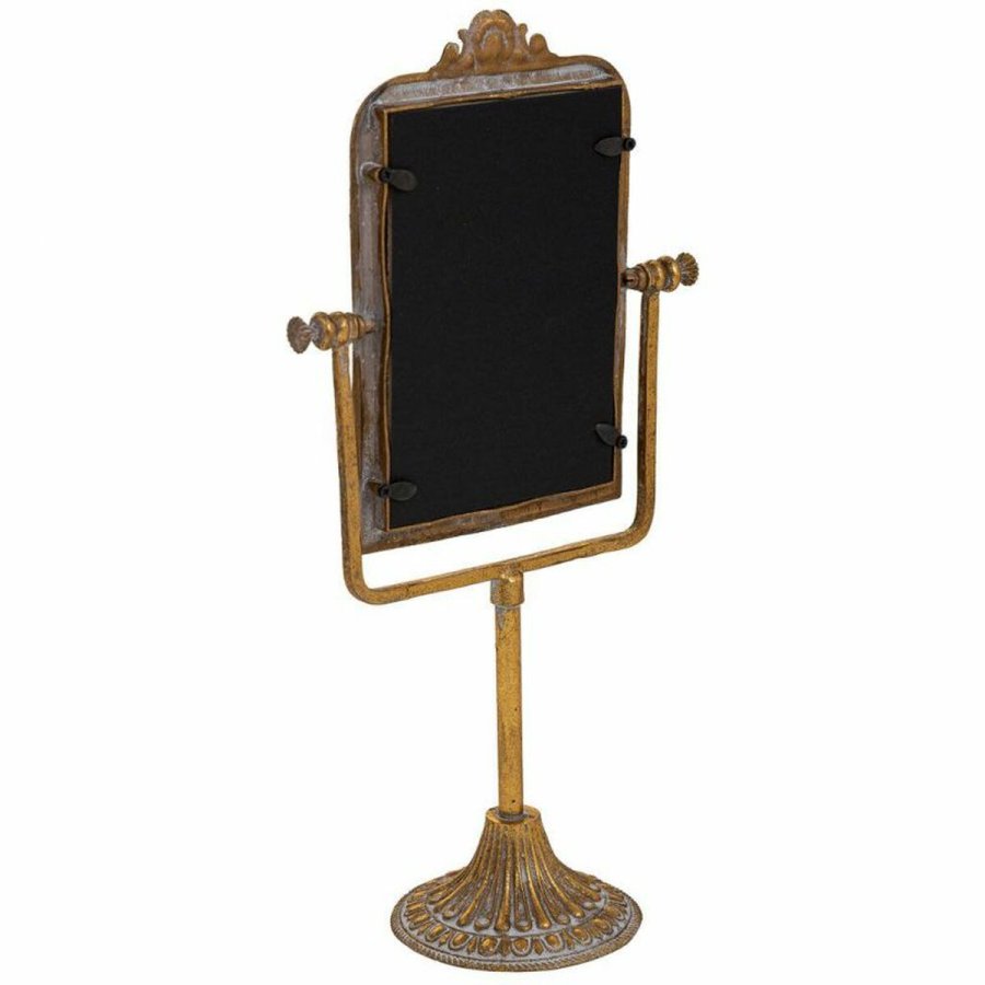 Spejl med Montagebjler Alexandra House Living Guld Harpiks 9 x 35 x 18 cm #22
