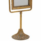 Spejl med Montagebjler Alexandra House Living Guld Harpiks 9 x 35 x 18 cm #36