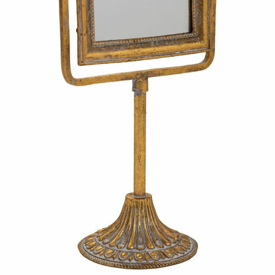 Spejl med Montagebjler Alexandra House Living Guld Harpiks 9 x 35 x 18 cm #36