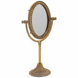 Spejl med Montagebjler Alexandra House Living Guld Harpiks 9 x 30 x 17 cm #1