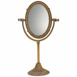Spejl med Montagebjler Alexandra House Living Guld Harpiks 9 x 30 x 17 cm #8