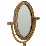 Spejl med Montagebjler Alexandra House Living Guld Harpiks 9 x 30 x 17 cm #29