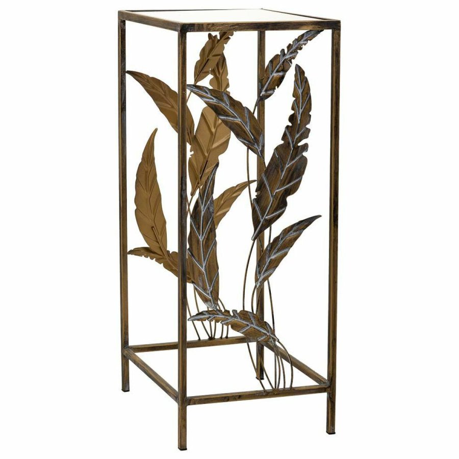 Hjrnebord Alexandra House Living Guld 28 x 69 x 28 cm #1