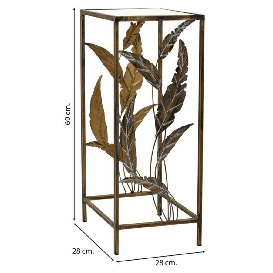 Hjrnebord Alexandra House Living Guld 28 x 69 x 28 cm #3
