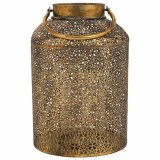 Lyseholder Alexandra House Living Guld Glas Jern 20 x 30 x 20 cm #2