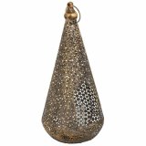 Lyseholder Alexandra House Living Guld Glas Jern 19 x 43 x 19 cm #1