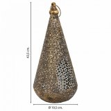 Lyseholder Alexandra House Living Guld Glas Jern 19 x 43 x 19 cm #3