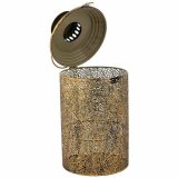 Lyseholder Alexandra House Living Guld Glas Jern 21 x 39 x 21 cm #1