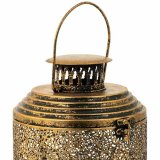 Lyseholder Alexandra House Living Guld Glas Jern 21 x 39 x 21 cm #5