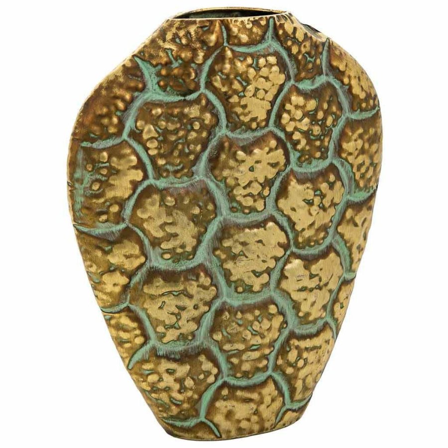 Vase Alexandra House Living Guld Jern 9 x 35 x 29 cm #1