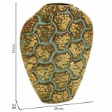 Vase Alexandra House Living Guld Jern 9 x 35 x 29 cm #3