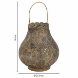 Lyseholder Alexandra House Living Guld Glas Jern 25 x 28 x 25 cm #4