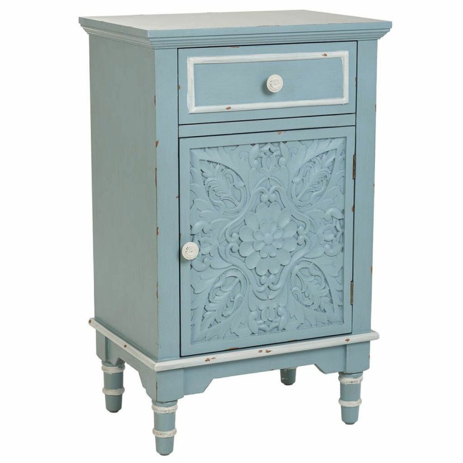 Natbord Alexandra House Living Bl Hvid 32 x 74 x 46 cm #1