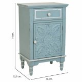 Natbord Alexandra House Living Bl Hvid 32 x 74 x 46 cm #22