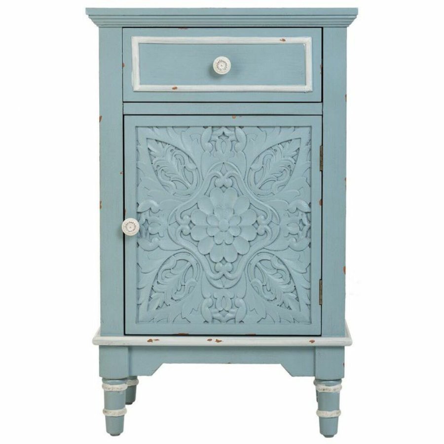 Natbord Alexandra House Living Bl Hvid 32 x 74 x 46 cm #29