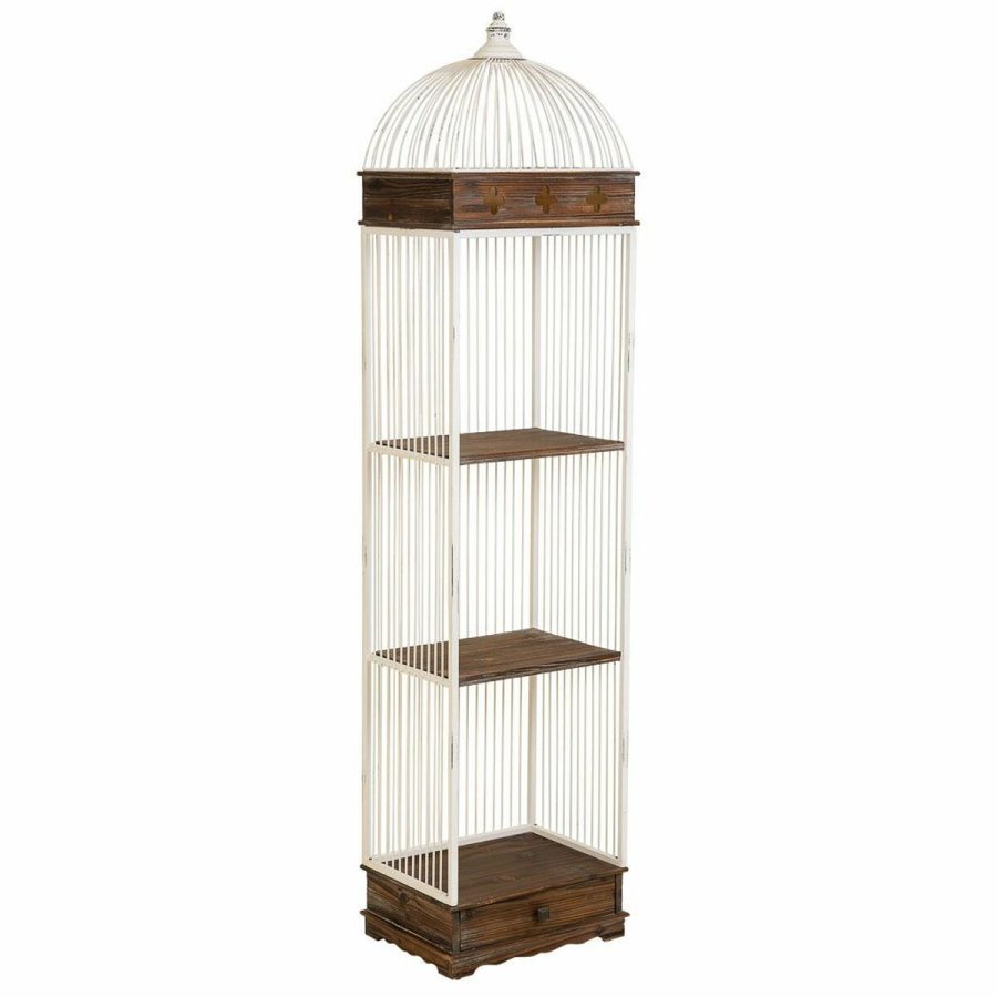 Hylder Alexandra House Living Hvid Metal Tr MDF 31 x 172 x 41 cm #1
