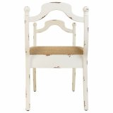 Stol Alexandra House Living Hvid Svamp Gran Tr MDF 45 x 78 x 139 cm #22