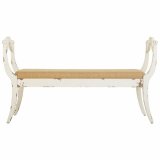 Stol Alexandra House Living Hvid Svamp Gran Tr MDF 45 x 78 x 139 cm #36
