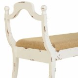 Stol Alexandra House Living Hvid Svamp Gran Tr MDF 45 x 78 x 139 cm #43