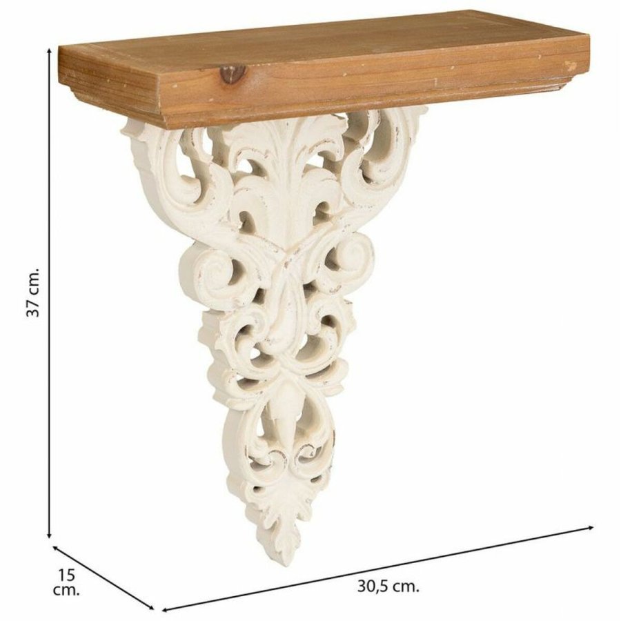 Hylder Alexandra House Living Hvid Gran Tr MDF 37 x 15 x 30 cm #5