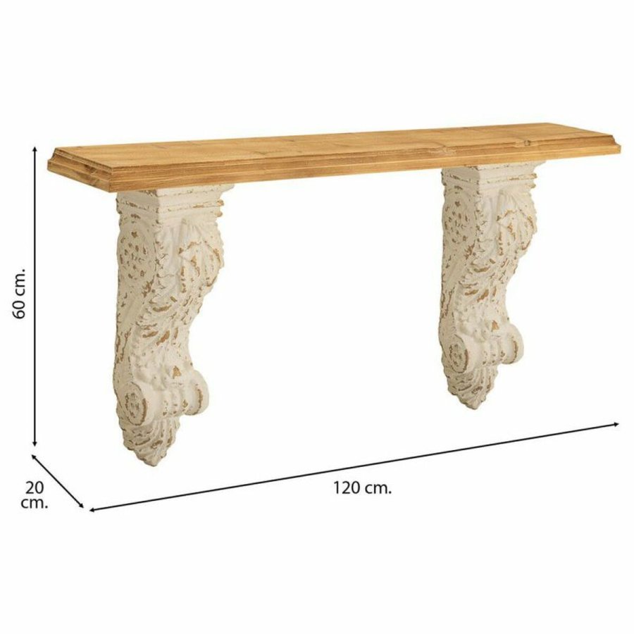 Hylder Alexandra House Living Hvid Gran Manganoxid 20 x 60 x 120 cm #4