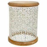 Sofabord Alexandra House Living Brun Metal Gran Tr MDF 43 x 55 x 43 cm #1