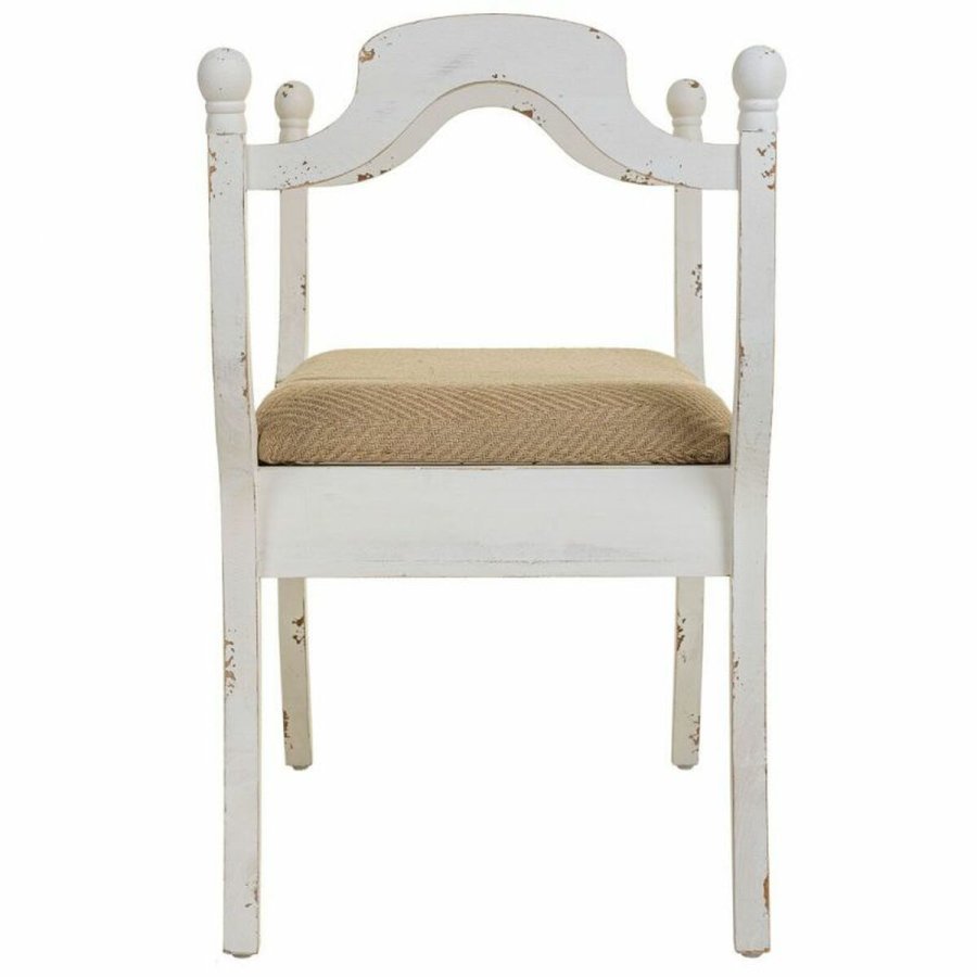 Stol Alexandra House Living Hvid Svamp Gran Tr MDF 45 x 78 x 90 cm #15