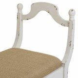 Stol Alexandra House Living Hvid Svamp Gran Tr MDF 45 x 78 x 90 cm #36