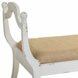 Stol Alexandra House Living Hvid Svamp Gran Tr MDF 45 x 78 x 90 cm #43